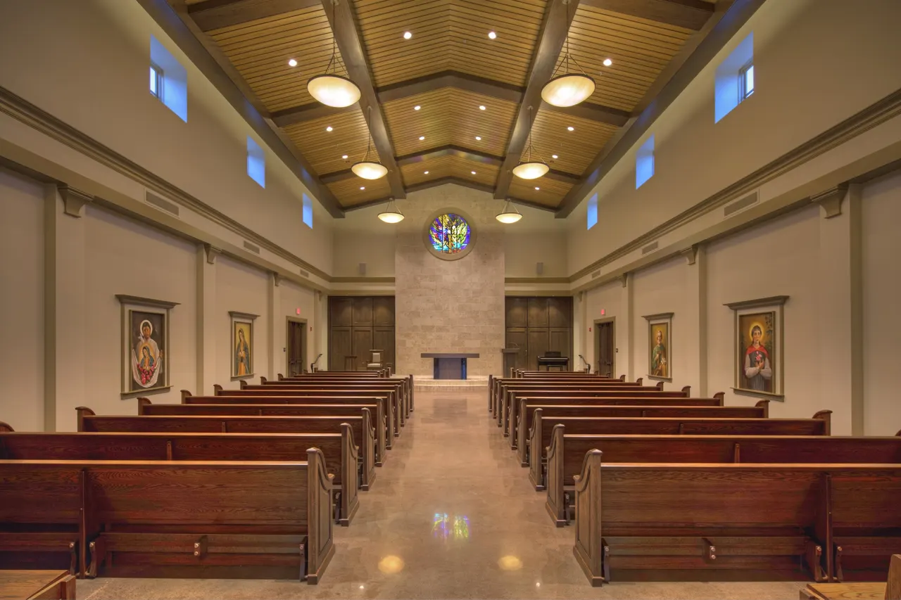 St. Mary's Catholic Funeral Center, Sacramento, CA | photograph by Ed Asmus